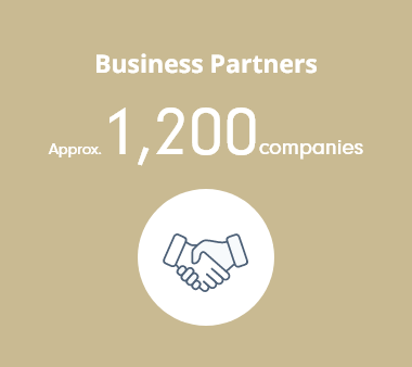 Business Partners: Approx. 1,200 companies